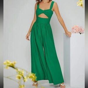 SHEIN Unity Cut Out Wide Leg Cami Jumpsuit - Size Medium